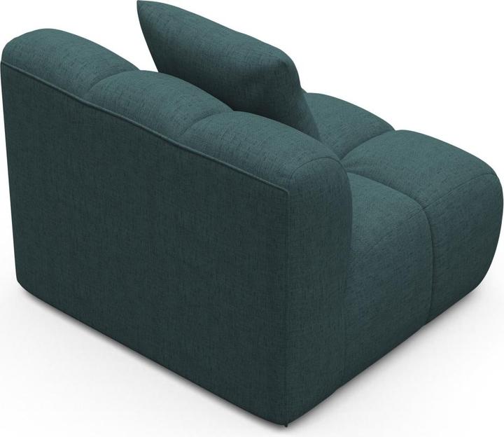 Actual product image Maison Heritage Modul Armless, "Arden", 1 Seat, Turquoise, 90x94x70 Made in Europe