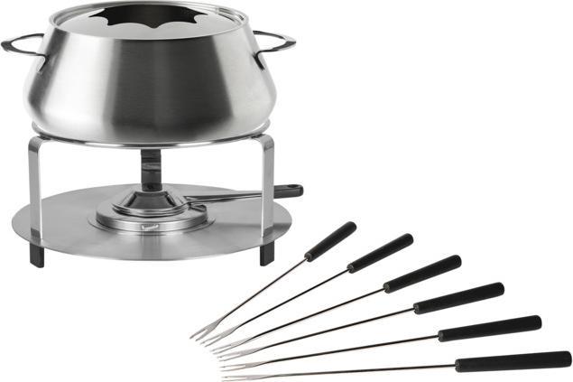 Stöckli Set per fonduta color argento (Fonduta Bourguignonne, Fondue Chinoise)