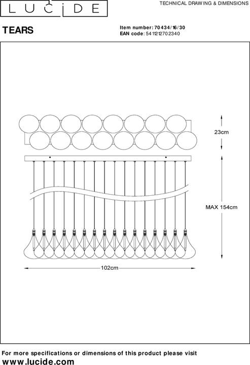 Produktbild Lucide Tears (G4, 120 lm)