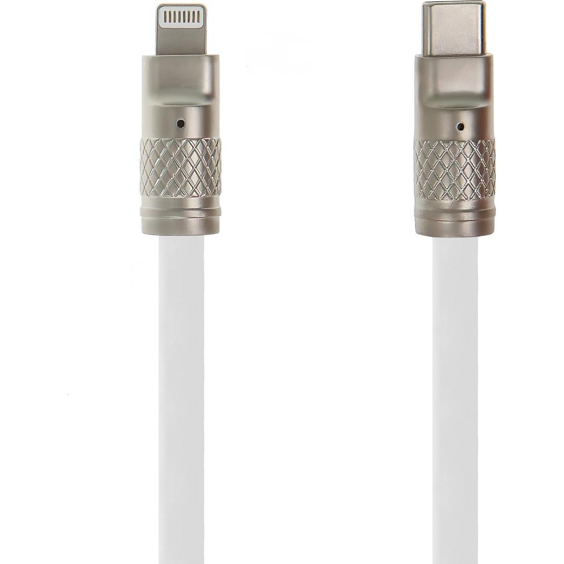 Setty Zink cable USB-C - Lightning 1,2 m 27W KZC-L-1.2270 white (1.20 m, USB 3.2 Gen 2, 27 W), Cavo USB