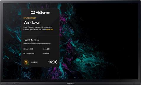 Actual product image Sharp PN-LA862 86IN IWB UHD 500 (3840 x 2160 Pixels, 86")