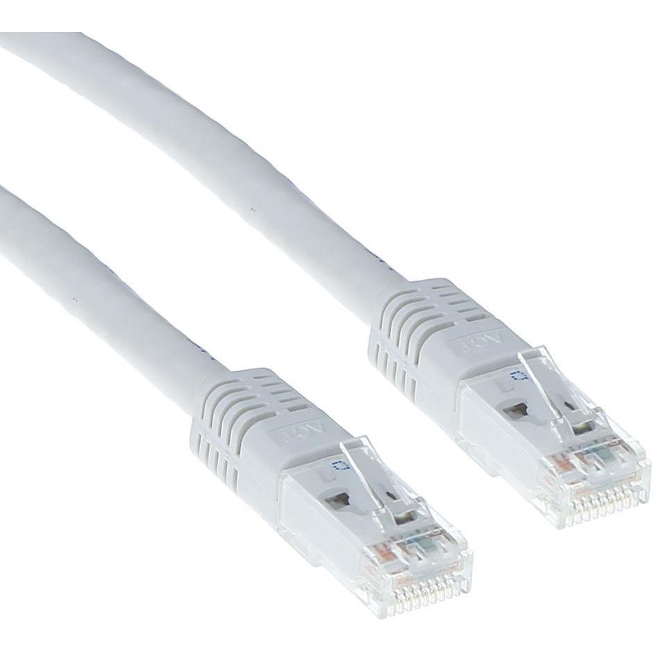 Thumbnail - ACT White 1 meter U/UTP CAT6 patch cable with RJ45 connectors. Cat6 u/utp white 1.00m (U/UTP, CAT6, 1 m), Netzwerkkabel