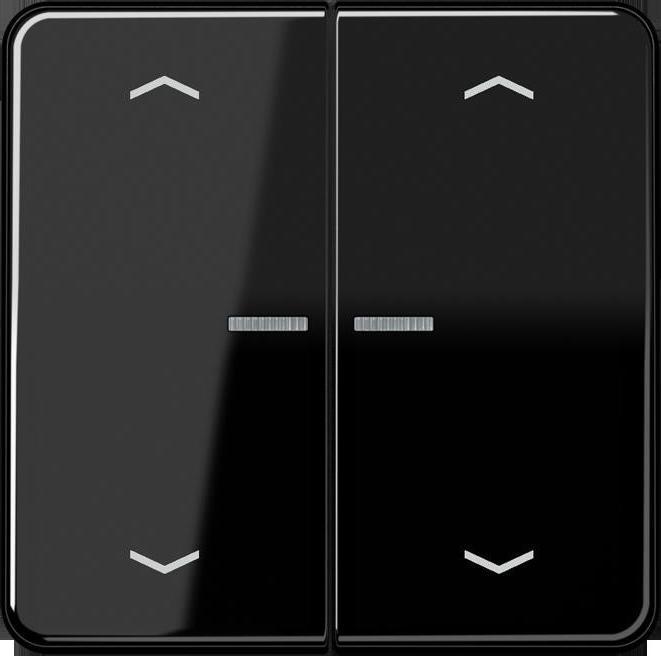 Actual product image JUNG BTCD17102PSW HOME Push-button 2gang