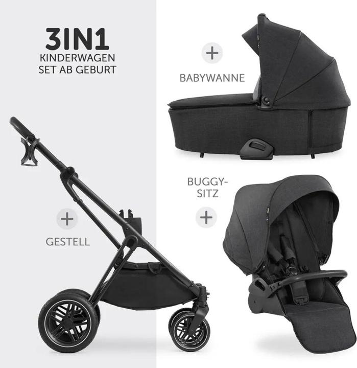 Immagine prodotto Hauck Kinderwagen 3 in 1 4in1 Kinderwagen-Set Vision X Trio Set - inkl. i-Size