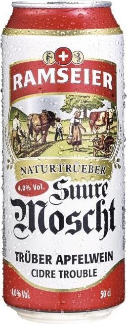 Actual product image Ramseier SUURE MOSCHT Naturtrüeb can box / 4 % (24 x 50 cl)