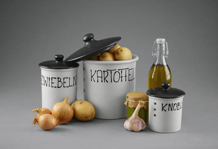 Produktbild No Name Kartoffeltopf 'Elfe Nero' (19 cm, Kochtopf, Keramik)