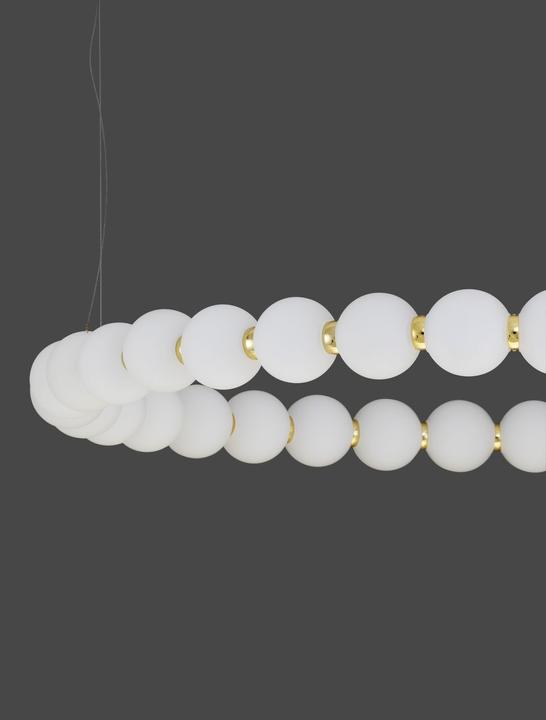 Produktbild Nova Luce PERLA LED Pendelleuchte Gold 72W Warmweiss 200x80cm dimmbar 9695231