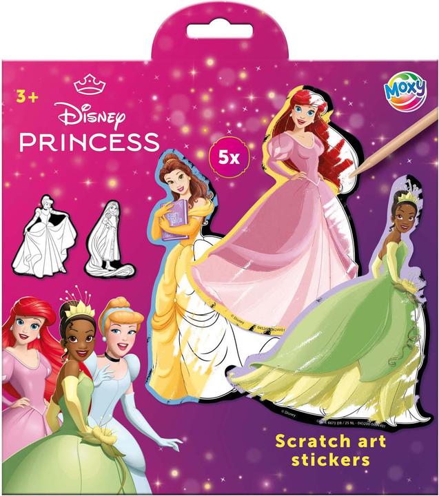 Produktbild Grafix Princess Scratch Aufkleber Mit Stift 5 Stk.