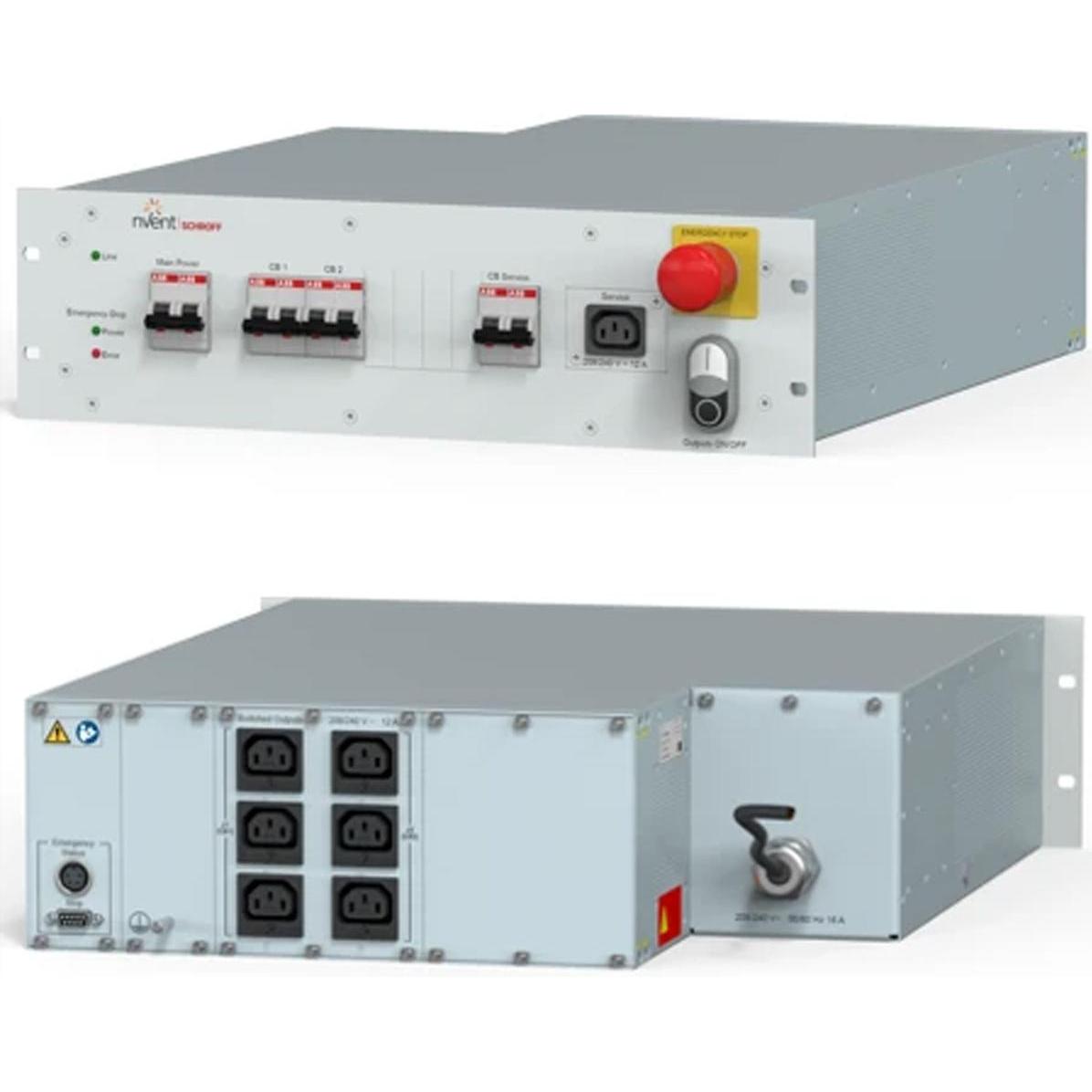 Schroff Striscia di prese da 19", Accessori per armadio rack