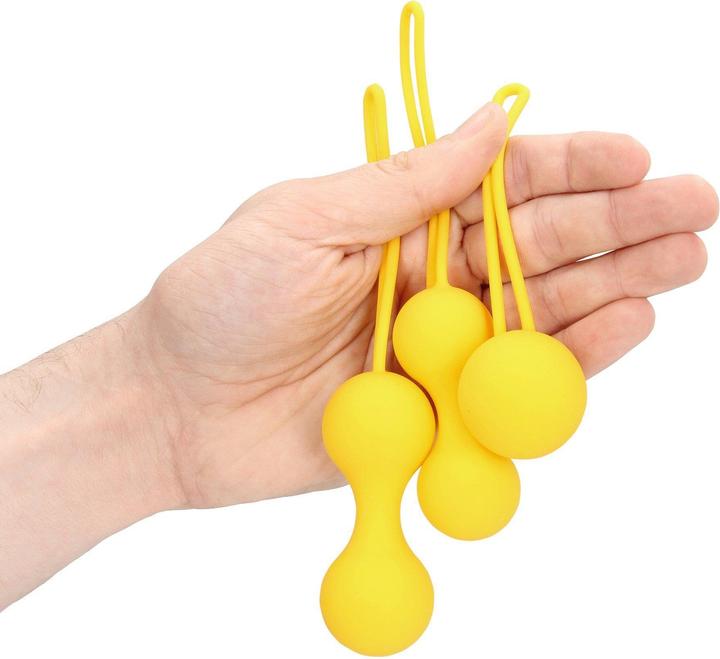 Actual product image Loveline Kegel Ball Exercise Set - Lemonade Yellow