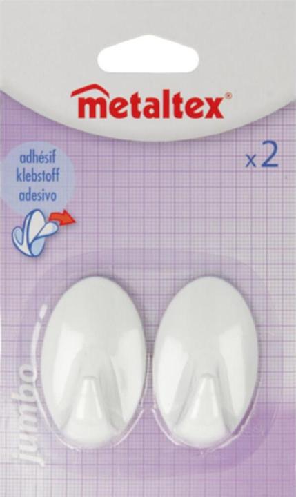 Produktbild Metaltex Hafthaken Eiform gross 2er Set