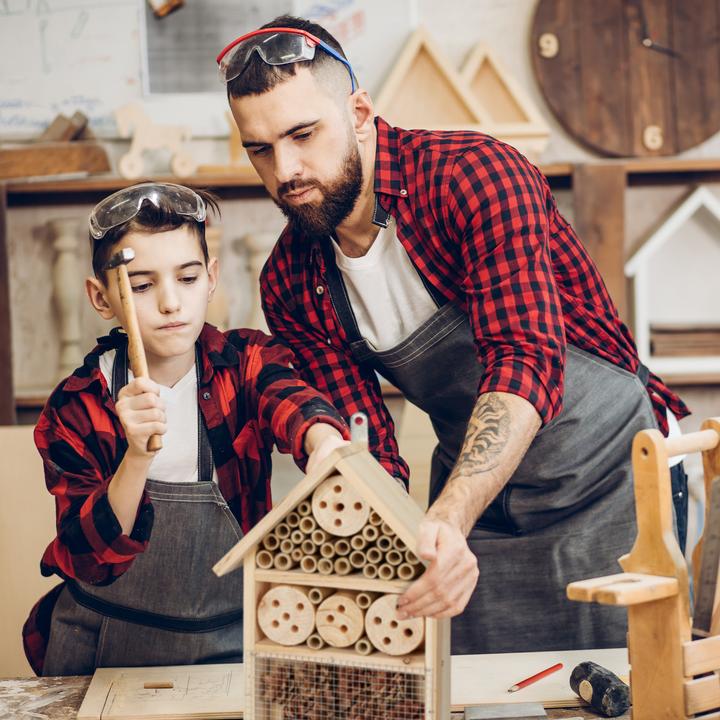 Immagine prodotto Relaxdays Casetta per Api da Assemblare, DIY (Merletti, Api, Coccinelle)