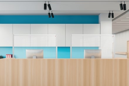 Produktbild Nobo Trennwand Premium Plus 60 x 180 cm Acryl, 1 Stück (60 x 180 cm)