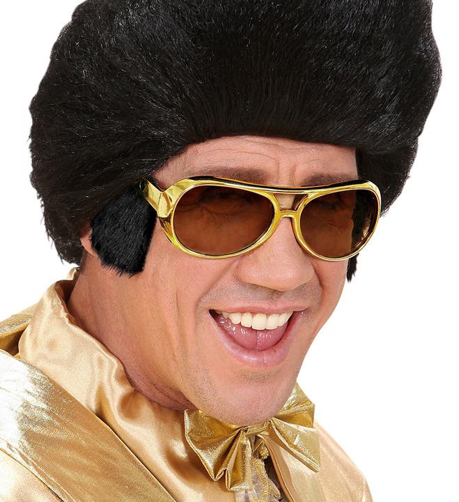 Produktbild Widmann Elvis Brille mit Koteletten Gold