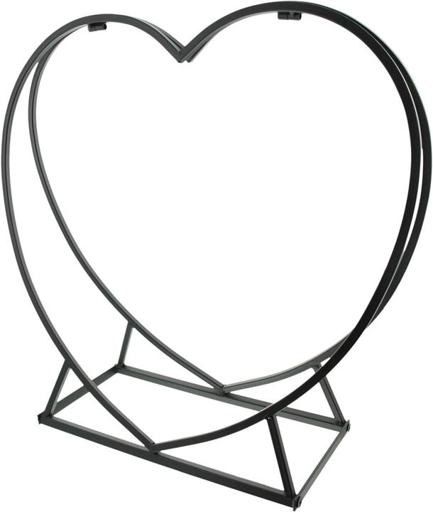 Actual product image Frank Flechtwaren Heart Shaped Firewood Rack