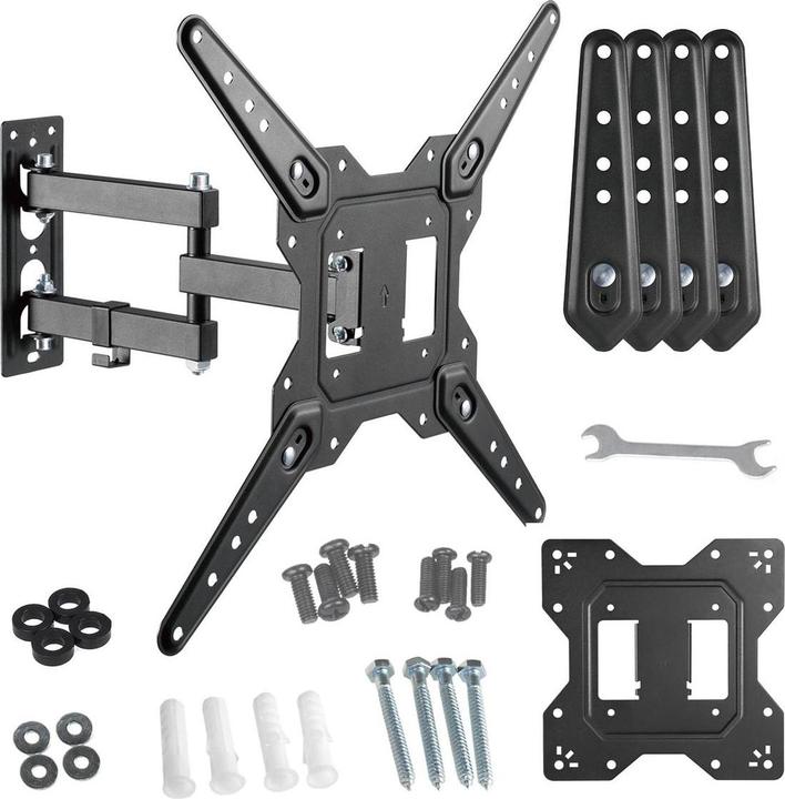 Actual product image Maclean TV or monitor mount universal max VESA 400x400 23-55 30kg black MC-701N (Wall, 30 kg, 23" - 55")