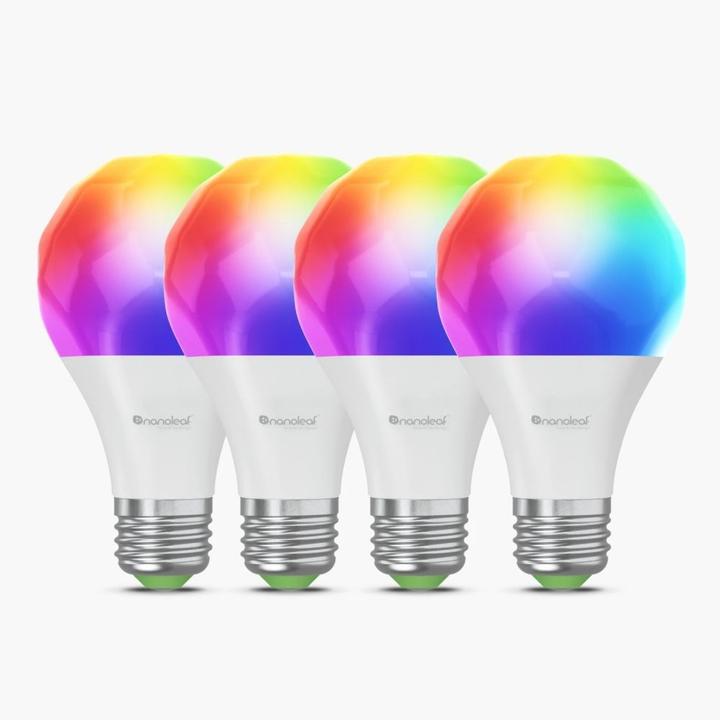 Image du produit Nanoleaf WiFi Smart LED Glühbirne A60/E27 4 Pack (E27, 1000 lm, 4x)