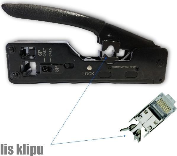 Datacom KonektorovacÃ kleštÄ' 8P+6P s lisem klipu