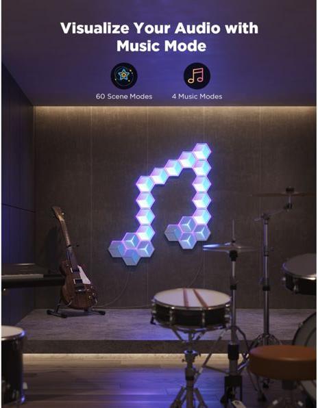 Produktbild Govee Glide Hexa Ultra (130 lm)