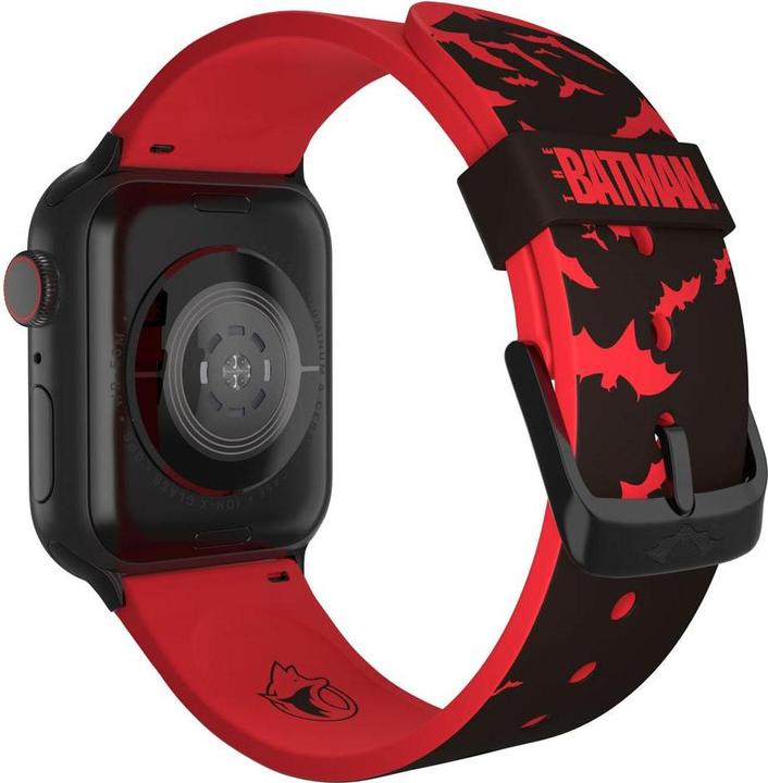 Actual product image Moby Fox Bracelet Smartwatch The Batman Red Justice 22 mm (22 mm, Silicone, Stainless steel)