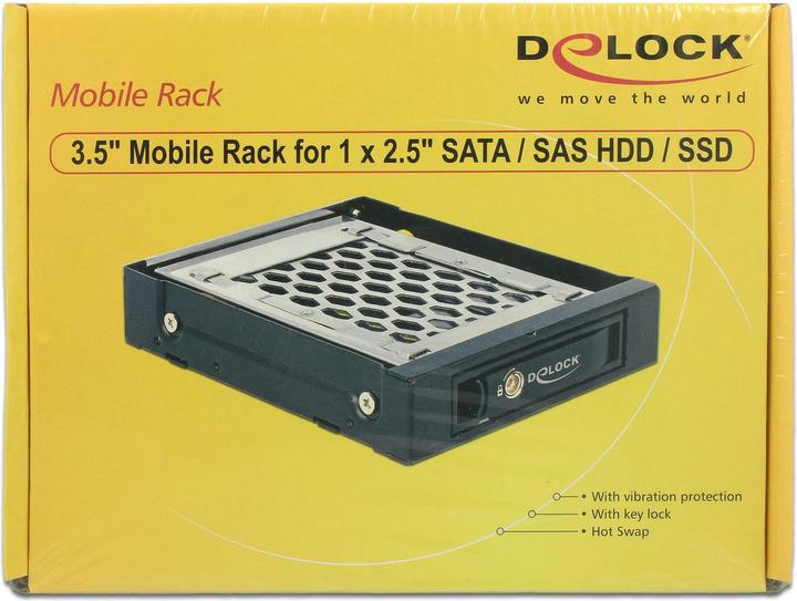 Produktbild Delock Wechselrahmen für 1 x 2.5"HDD/SDD
