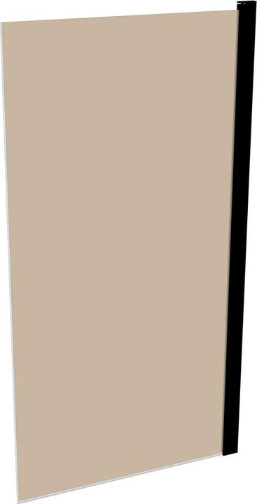 Actual product image Hüppe Design pure 4-corner movable side panel for swing door, width:100cm height:190cm, mounting left &amp (200 cm, 100 cm, 190 cm)
