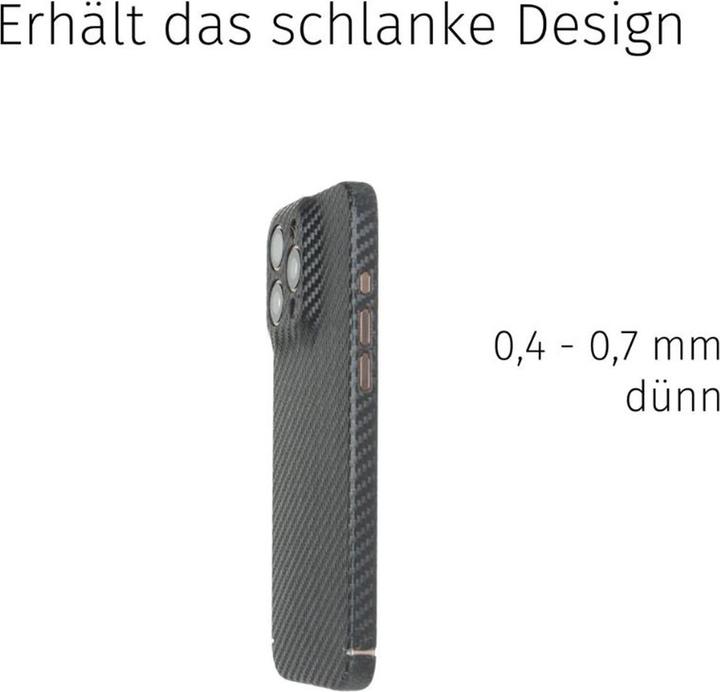 Produktbild Filono MagSafe Backcover aus echtem Carbon Carbon Black (Apple iPhone 16 Pro)