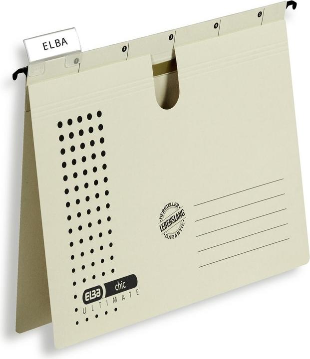 Actual product image Elba hanging file chic ULTIMATE, DIN A4, chamois (A4, 100 x)