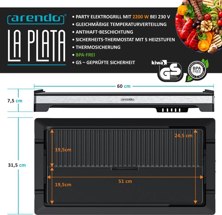 Produktbild Arendo Party Grill