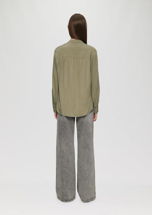 Image du produit S.Oliver Bluse Viskosebluse mit Smok-Detail an der Schuler (38)