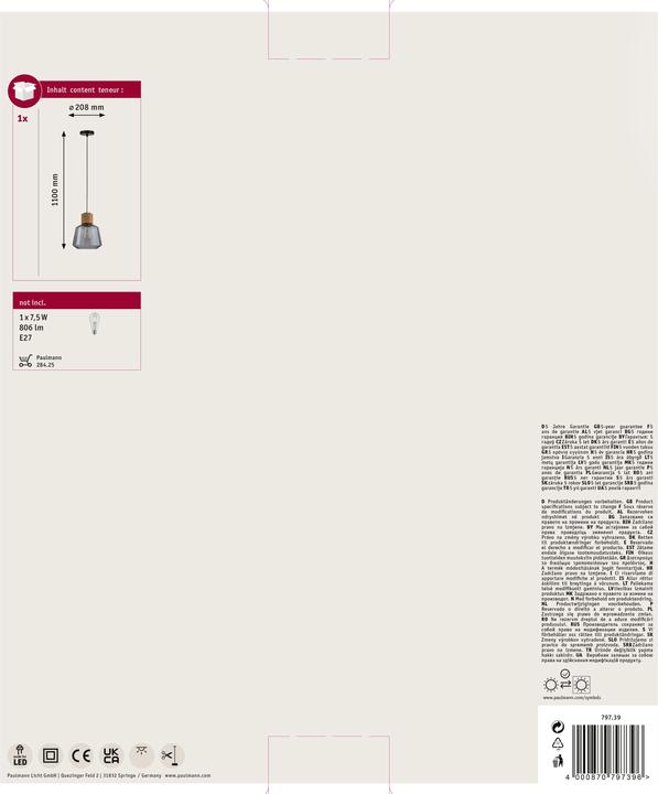 Image du produit Paulmann Neordic Elia (E27)