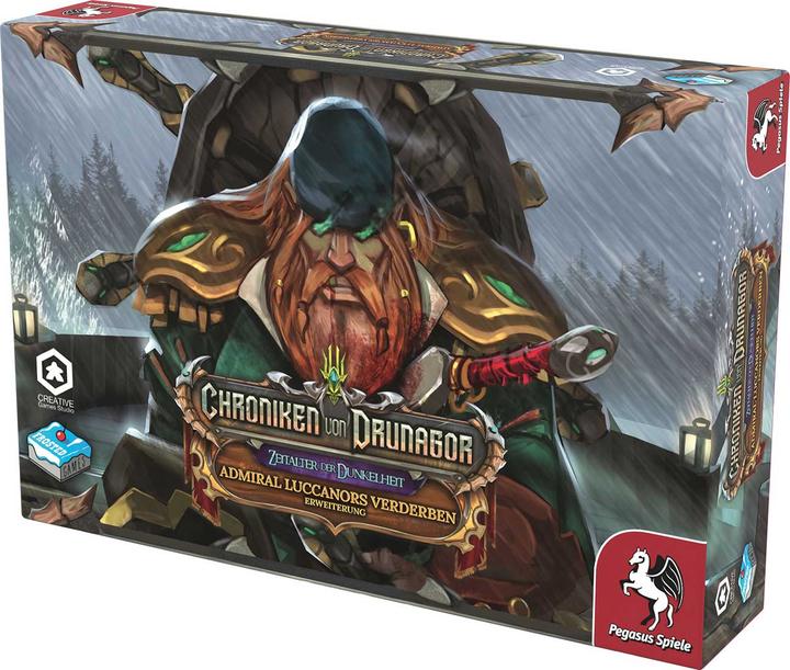 Produktbild Pegasus 57343G - Chroniken von Drunagor: Admiral Luccanors Verderben (DE-Erweiterung) (Deutsch, 1 - 5 Spieler)