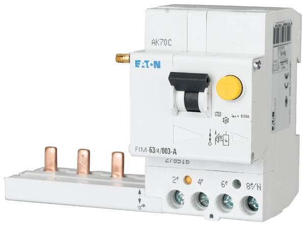 Actual product image Eaton MOE FIM-40/4/0,3-A RCD release block=>FAZ
