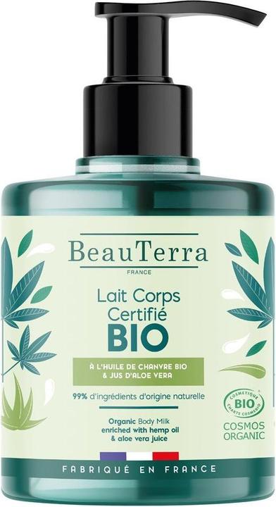 Image du produit BeauTerra Lait corporel Chanvre & Aloe Vera Bio Fl 500 ml (Lait pour le corps, 500 ml)