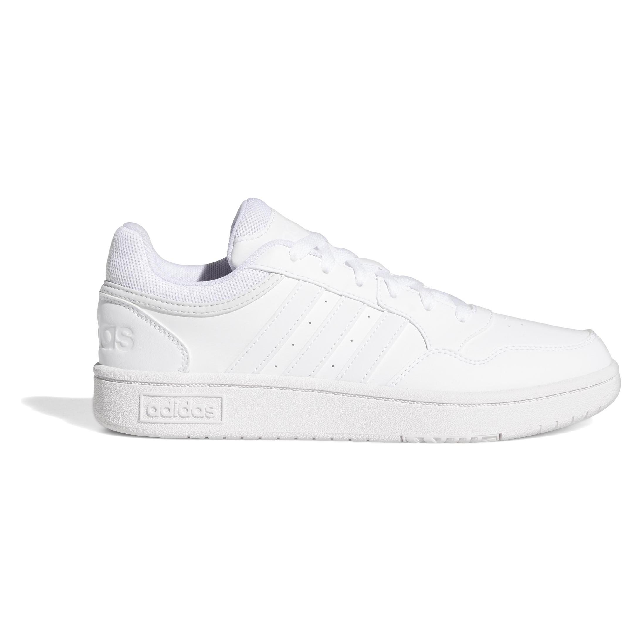 Adidas, Vrouwen, Sneakers, Hoepels 3.0, Ftwwht/Ftwwht/Dshgry, Wit, (40)
