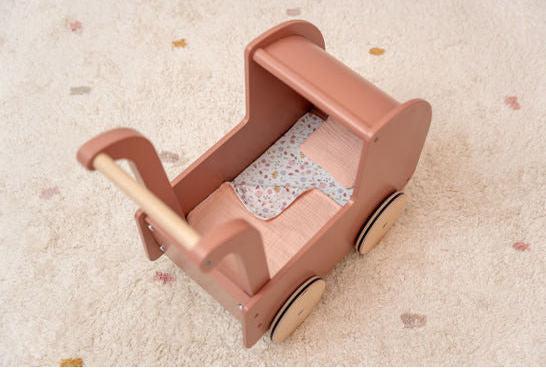 Actual product image Little Dutch Doll's pram made of FSC wood incl. textiles