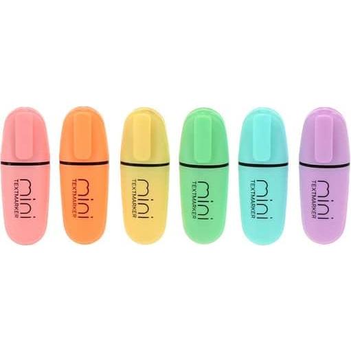 Gataric Group, Marker, 6 Pastell Mini Textmarker (6 x)