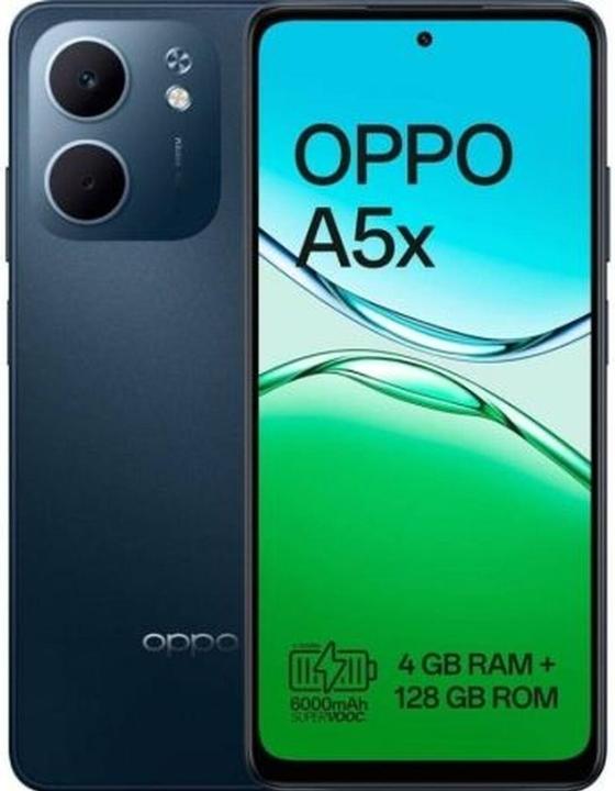 OPPO A5x (128 GB, Black Blue, Midnight Blue, 6.67", Dual SIM, 4G)