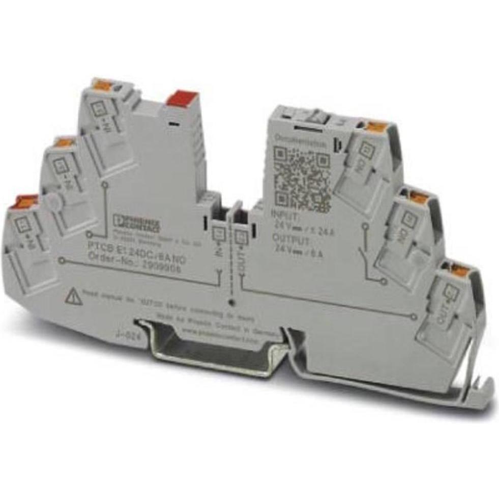 Phoenix Grigio Interruttore Differenziale, Interruttore Miniaturizzato Ptcb E1 24Dc/6A No