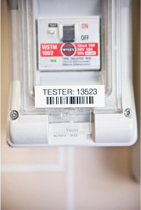 Actual product image Brother TZe-241 (1.80 cm, Black, White)