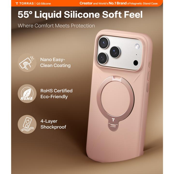 Produktbild Torras Ostand Spin Softune Series (Apple iPhone 17 Pro Max)
