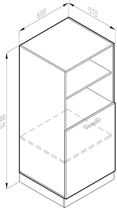 Actual product image Vicco R-Line (60 x 57.5 x 143 cm)