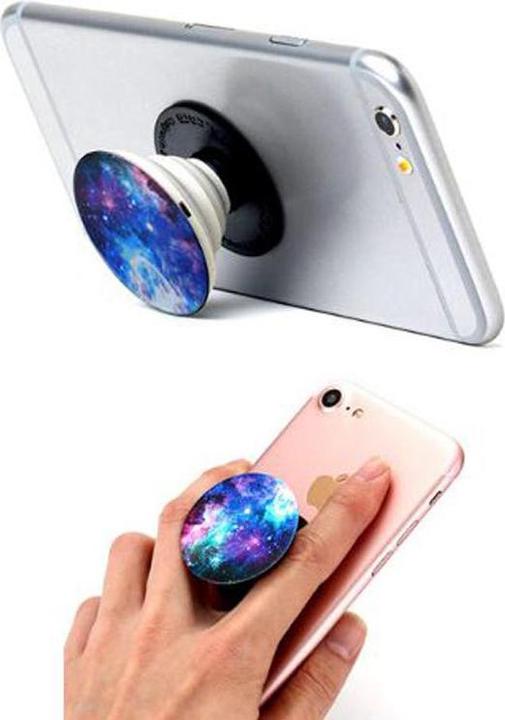 Immagine prodotto PhoneLook Pop Socket Carbone Supporto intercambiabile per dita e una mano per smartphone / tablet Carbonio