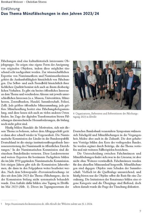 Immagine prodotto Falschgeld und Münzfälschungen (Tedesco, Bernhard Weisser, Burkhard Balz, Christian Stoess, 2024)