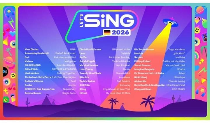 Actual product image Plaion Let's Sing 2026 German Version (+ 2 Mics) (Switch, DE)