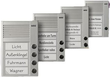 Produktbild Auerswald TFS-Dialog 202 fuer a/b-Nebenstellenanschluss / 2 Klingeltaster / Slim-Line-Gehaeuse / Aluminiump... (Kabelgebunden)