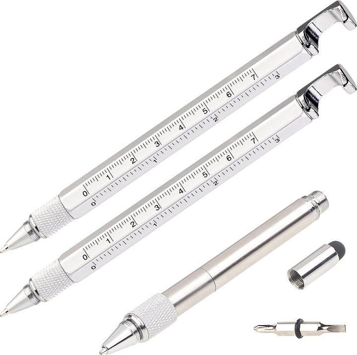 Actual product image Pearl 7in1 ballpoint pen with stylus, screwdriver & more, set of 2