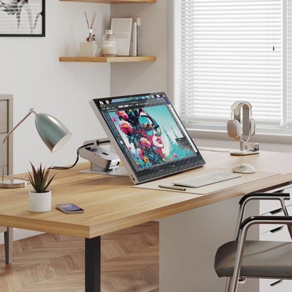 Immagine prodotto Alogic ASPEKT Omni Fold Stand Mac Mini for 32 Monitor Silver (Tavolo, 32", 9 kg)