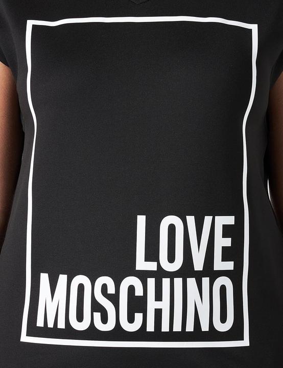 Actual product image Love Moschino Comfort Fit V-Neck Short Sleeve Dress (38)