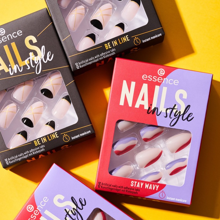 Actual product image essence Nails in style 14 (Artificial nails, Rose)